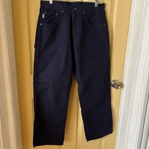 Carhartt  pants size 2 34x30 and 2 33x30 navy 3 navy and 1 gray  $15.00 each.